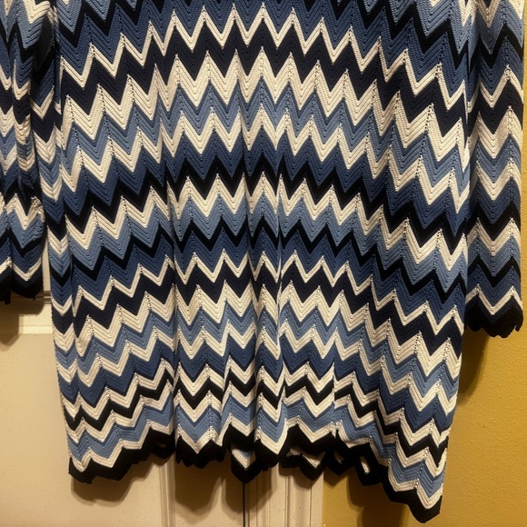 Alfred Dunner Chevron Knit Plus Size Women’s Sweater Long Sleeve Zigzag Sz 2X - Picture 3 of 9
